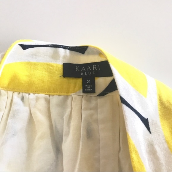 Kaari Blue Pleated Circle Floral Skirt - Picture 3 of 6